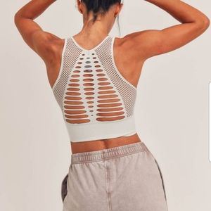 Laser Cut Seamless Sports Bra